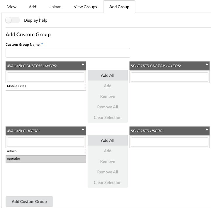 Custom Group Form