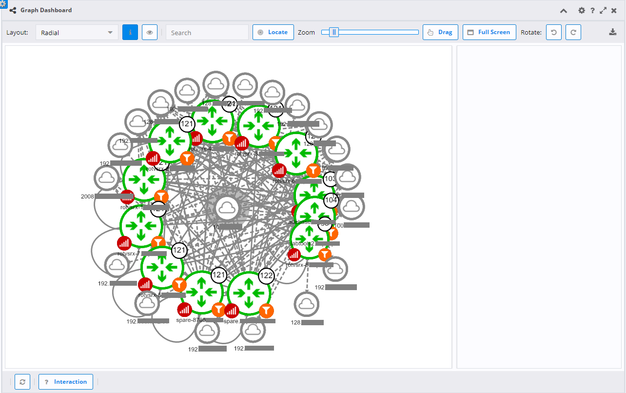 Radial layout