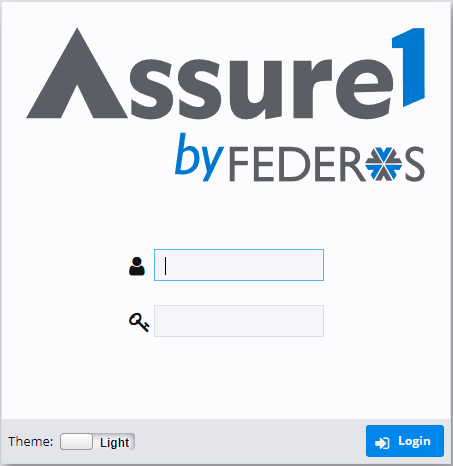 Assure1 Login Screen